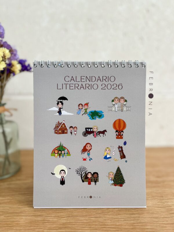 Calendario literario 2026 de escritorio - ENVÍO GRATIS
