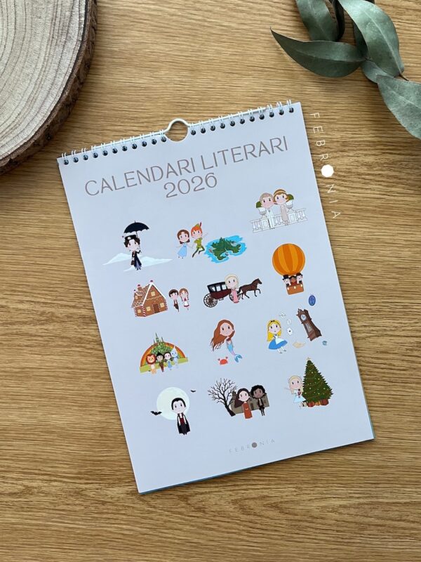 Calendari literari 2026 de paret CATALÀ - Sota comanda - ENVIAMENT GRATUÏT