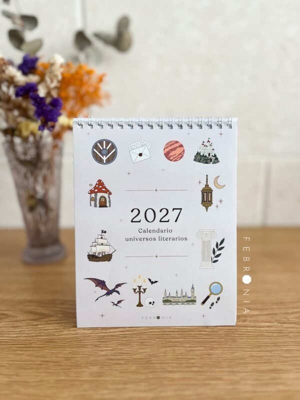 Calendario literario 2027 sobremesa